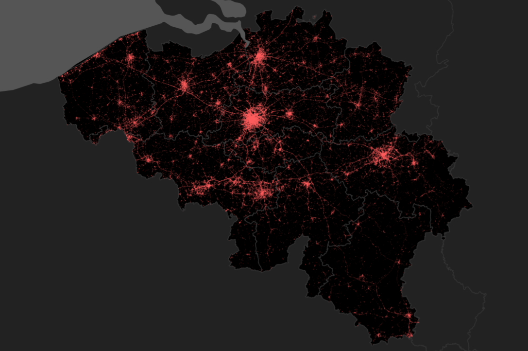 Belgium map