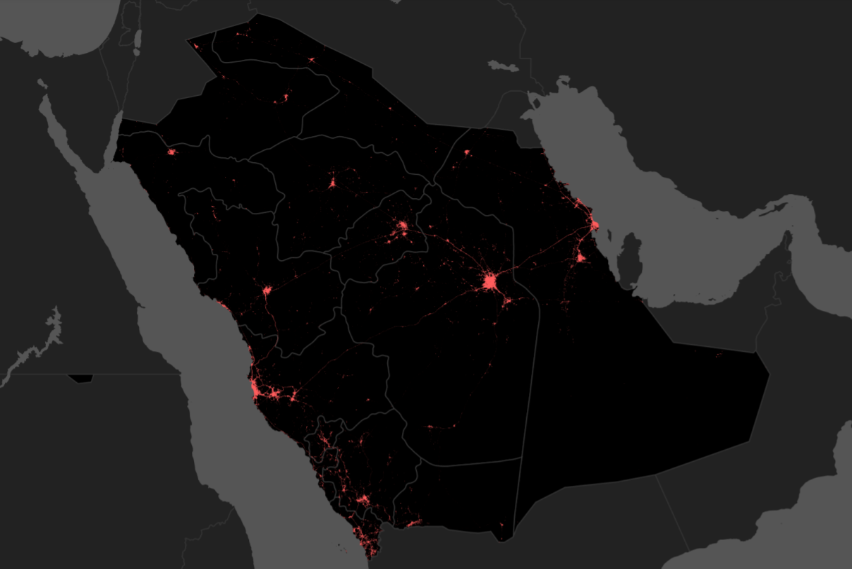 Saudi map